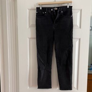 Madewell classic straight Jean- black